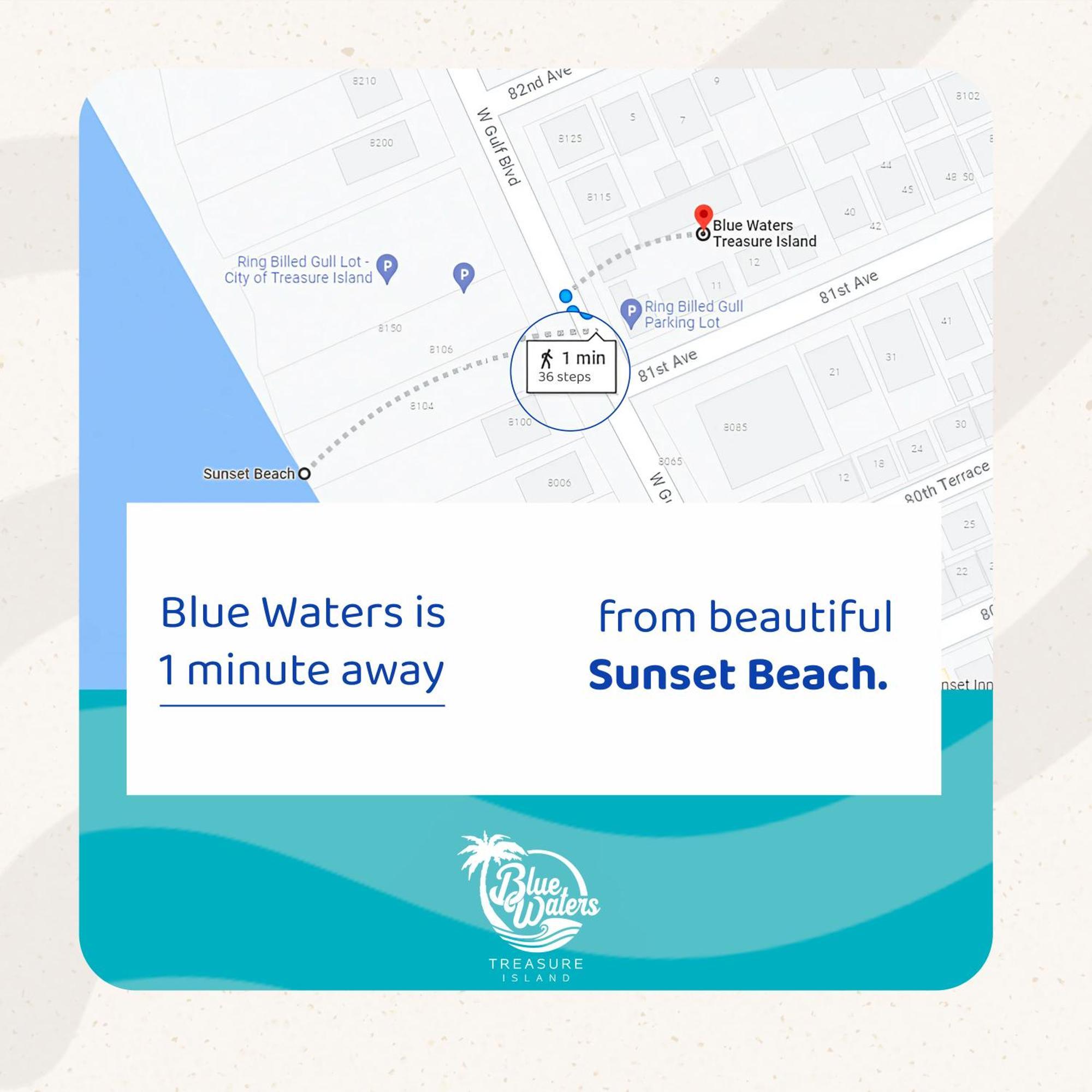 Blue Waters Treasure Island Hotel Exterior photo